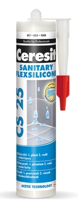 CS 25 Sanitary silicon 280 ml, bílá