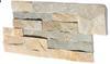 WALLSTONE Q - KVARCIT KŘEMEN - Obkladový panel lepený z přírodního kamene, Golden Q010 - 18x35x1,5-2,5cm - 3/4