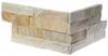 WALLSTONE Q - KVARCIT KŘEMEN - Obkladový panel lepený z přírodního kamene, Golden Q010 - 18x35x1,5-2,5cm - 4/4